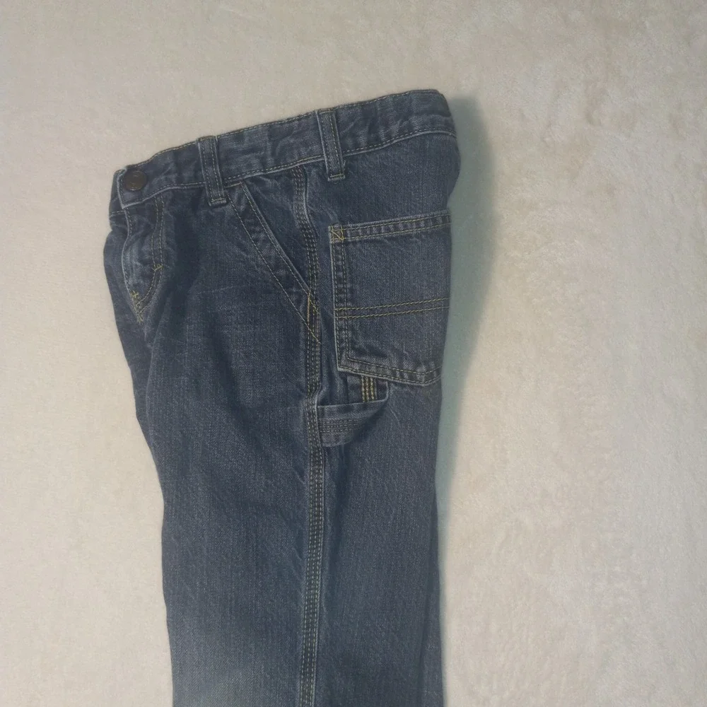 OshKosh B'gosh Carpenter Jeans Kids 5R  Dark Blue E-Z Adjust Waist Utility
